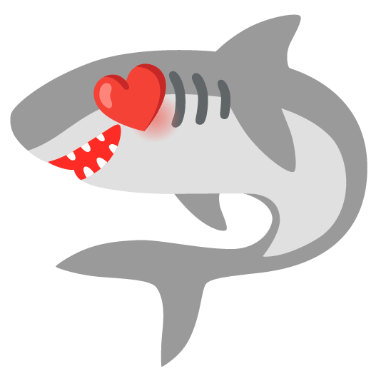 shark heart eyes