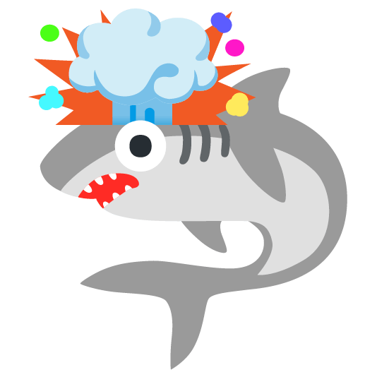shark exploding head