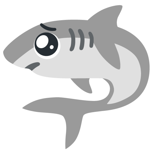 shark pleading face