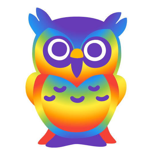 owl rainbow