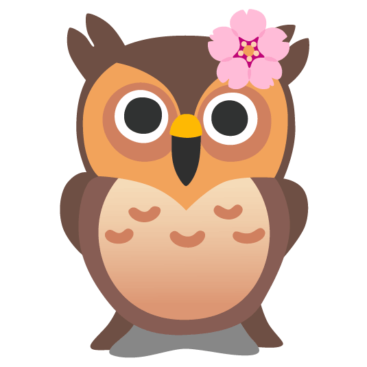 owl cherry blossom