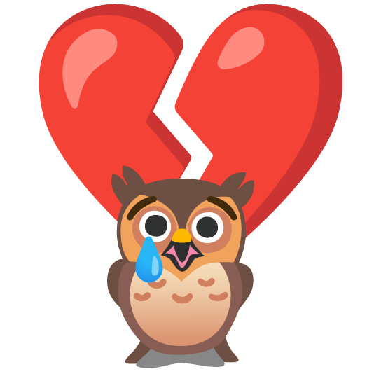 owl broken heart