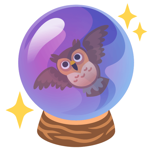 owl crystal ball