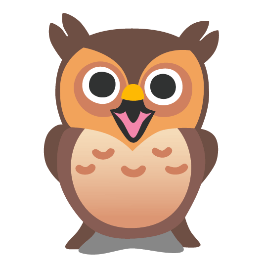 owl grinning
