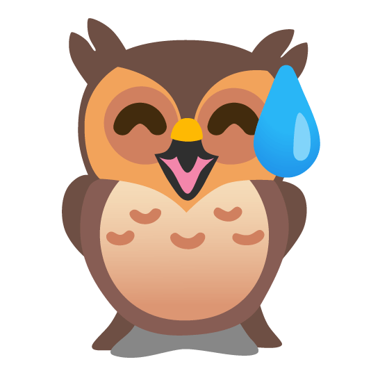 owl sweat smile