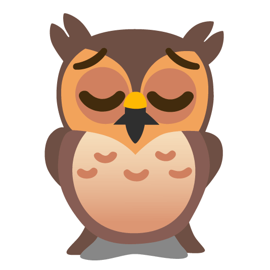 owl pensive