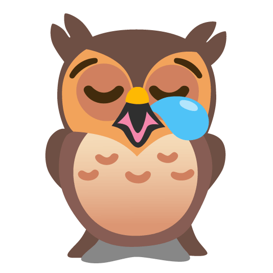 owl sleepy