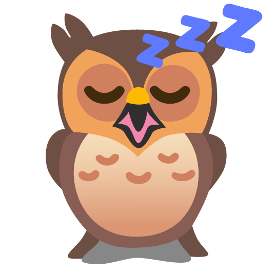 owl sleeping