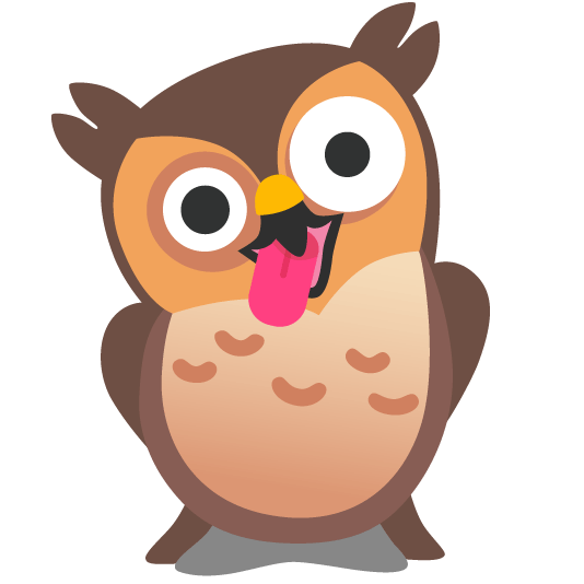 owl zany face