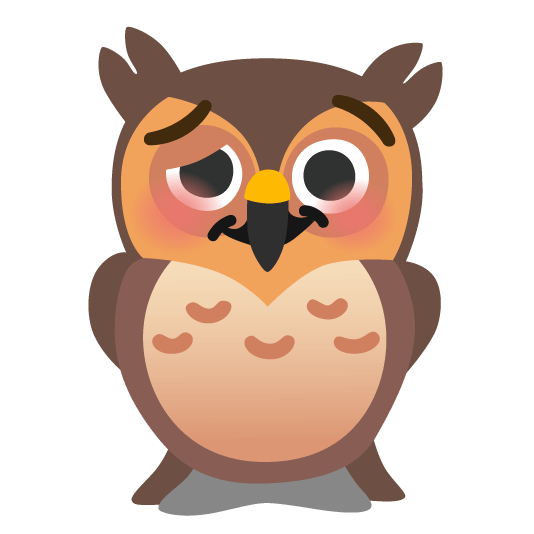 owl woozy face