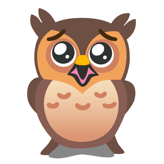 owl pleading face