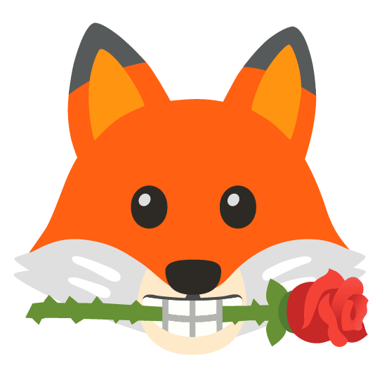 fox face rose