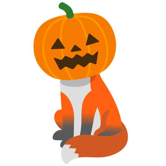 fox face jack o lantern