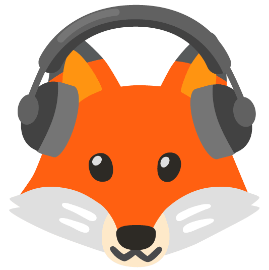 fox face headphones