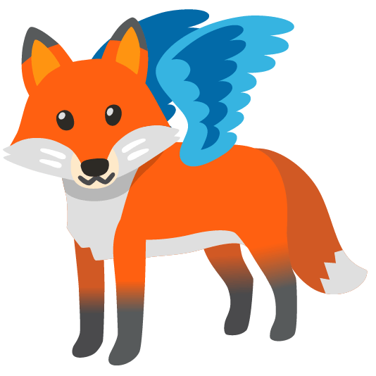 fox face bird