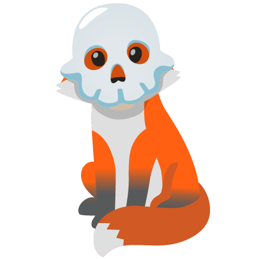 fox face skull