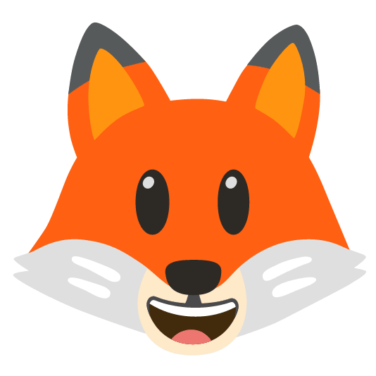 fox face smiley