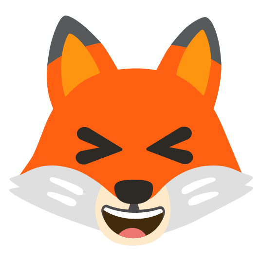 fox face laughing