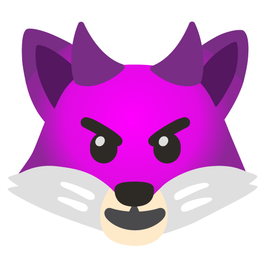 fox face smiling imp