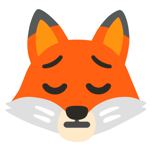fox face pensive