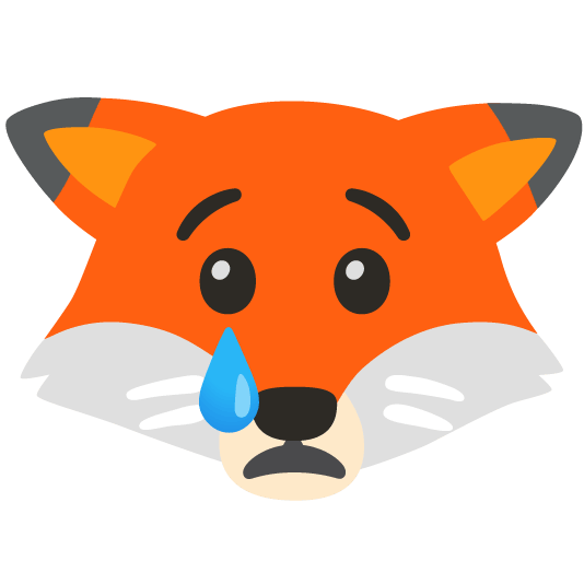 fox face cry