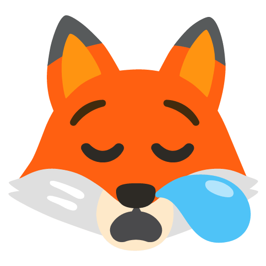 fox face sleepy