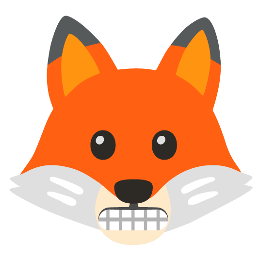 fox face grimacing