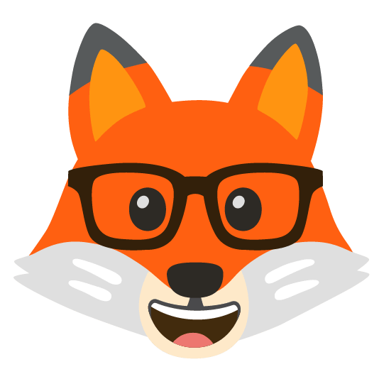 fox face nerd face