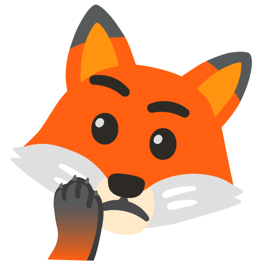 fox face thinking face
