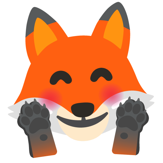 fox face hugging face