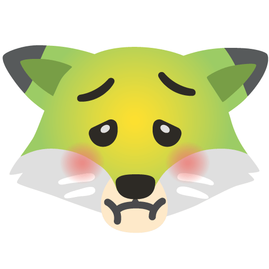 fox face nauseated face