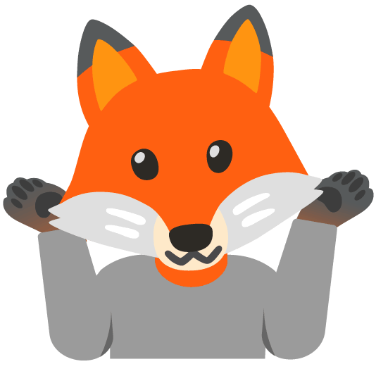 fox face shrug