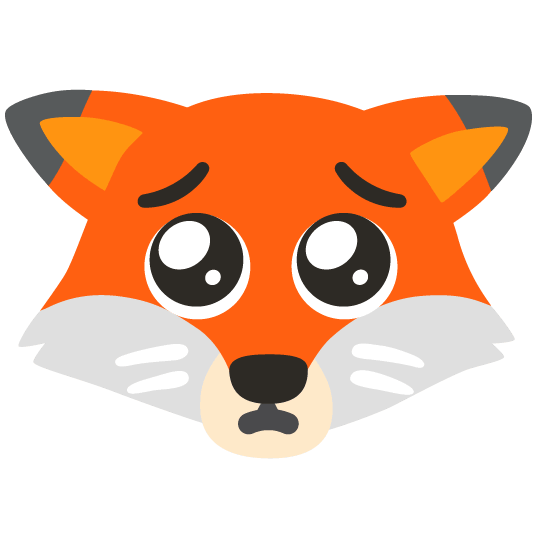 fox face pleading face