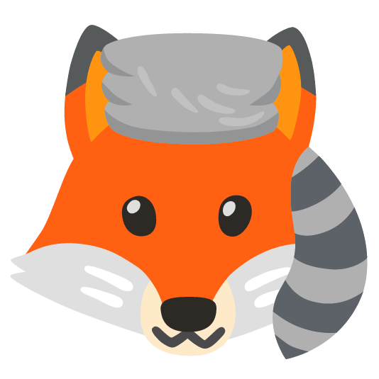 fox face raccoon