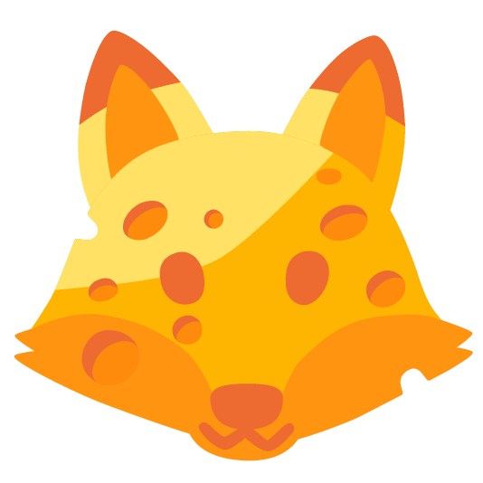 fox face cheese wedge