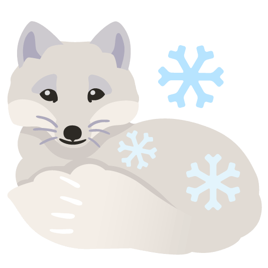 fox face snowman without snow