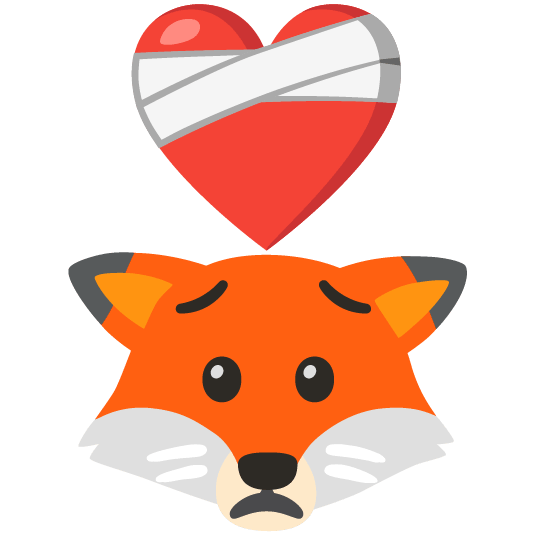 fox face mending heart