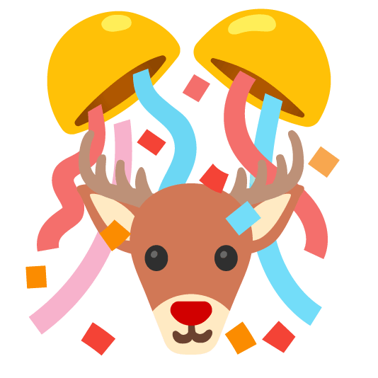 deer confetti ball