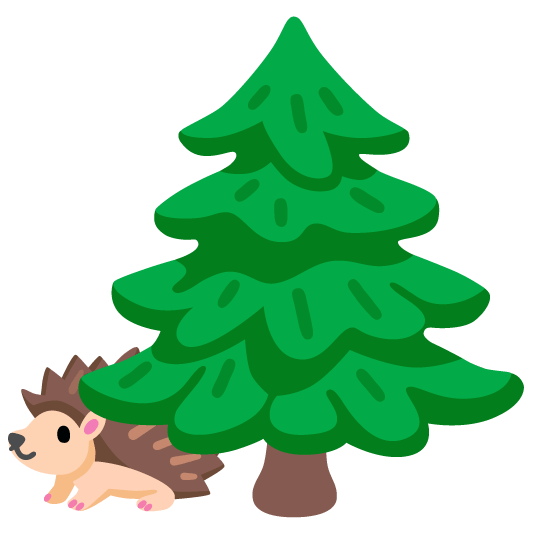 hedgehog evergreen tree