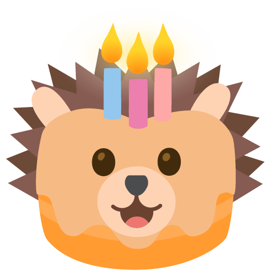 hedgehog birthday