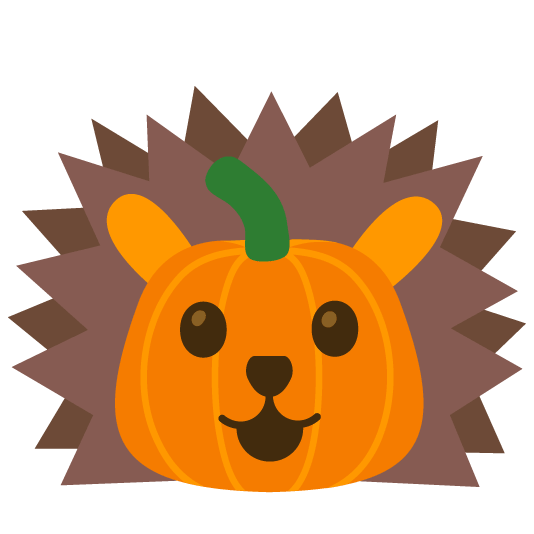 hedgehog jack o lantern