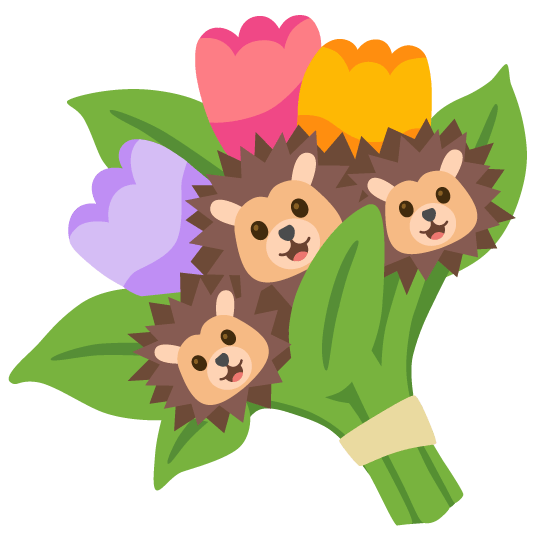 hedgehog bouquet