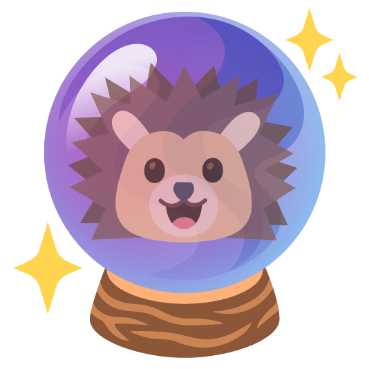 hedgehog crystal ball