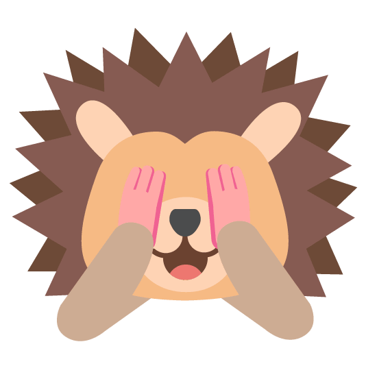 hedgehog see no evil
