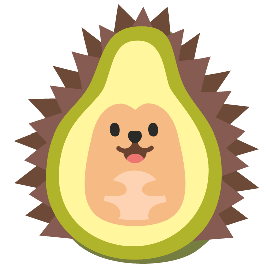 hedgehog avocado