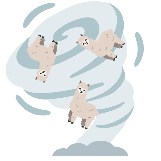 llama tornado