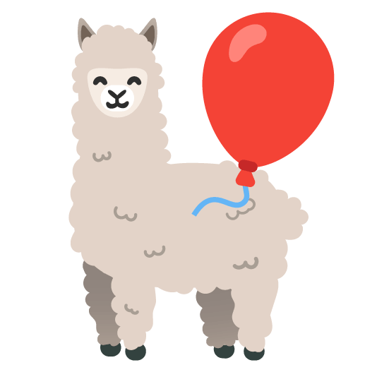 llama balloon