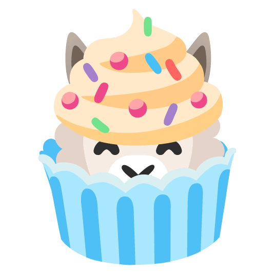llama cupcake