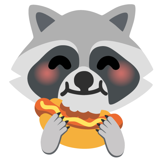 raccoon hotdog