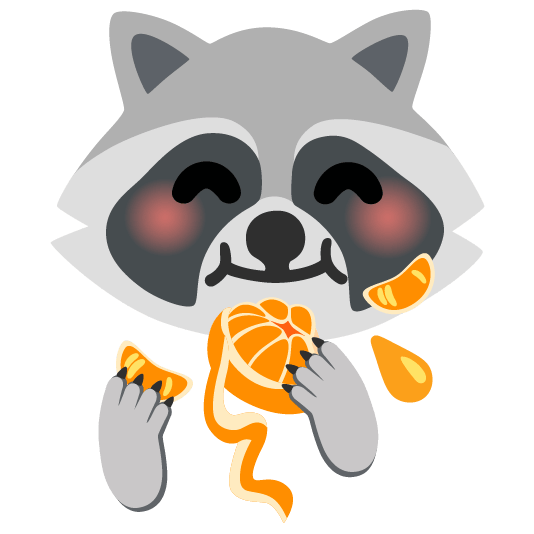 raccoon tangerine